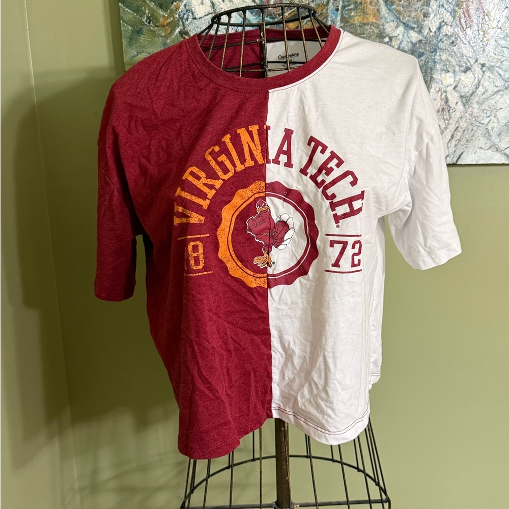 Champion Maroon and White Virginia Tech T-Shirt